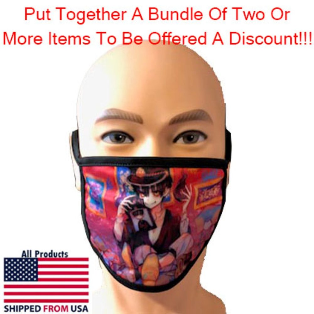 Washable Adult Anime Face Mask #11